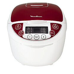 Moulinex MK705111 Multicooker 12‑en‑1 Rojo con Vapor y Pantalla LCD