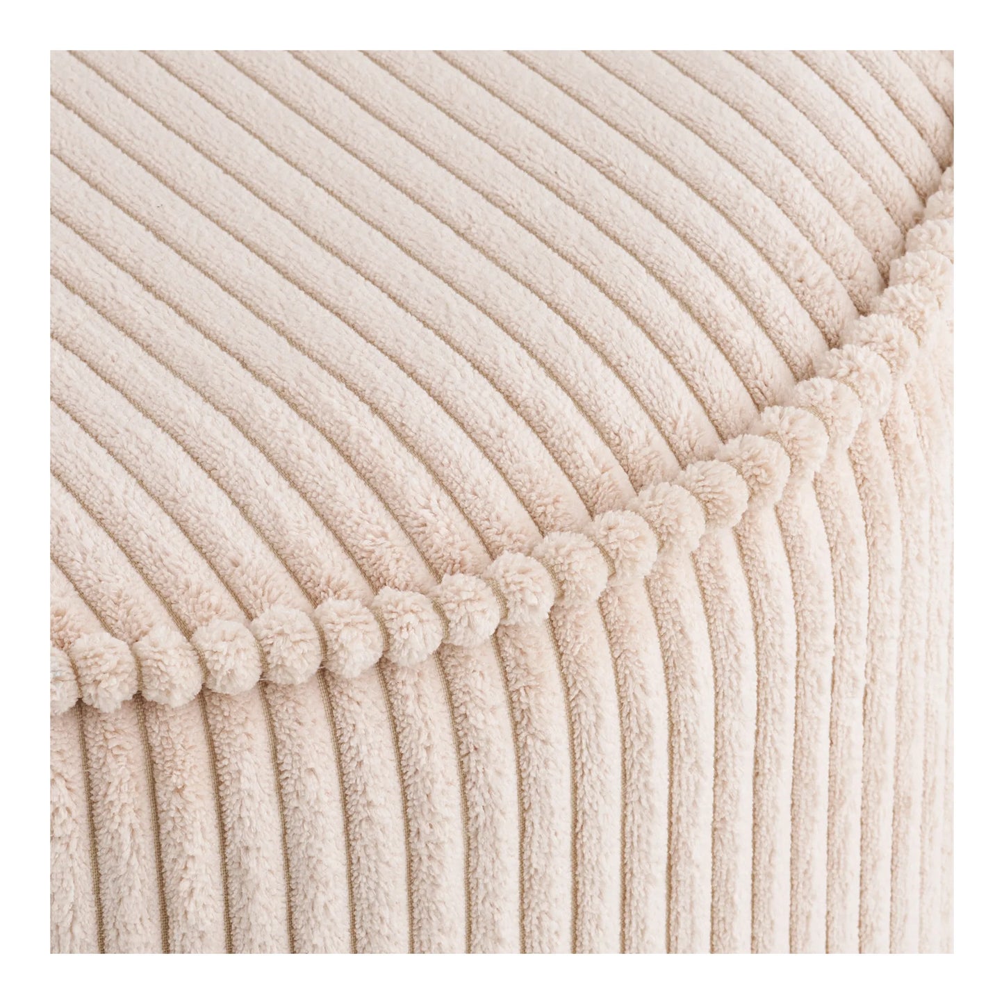 Bloomingville MINI Nivara Hocker, Beige Stil mit Kortoptik