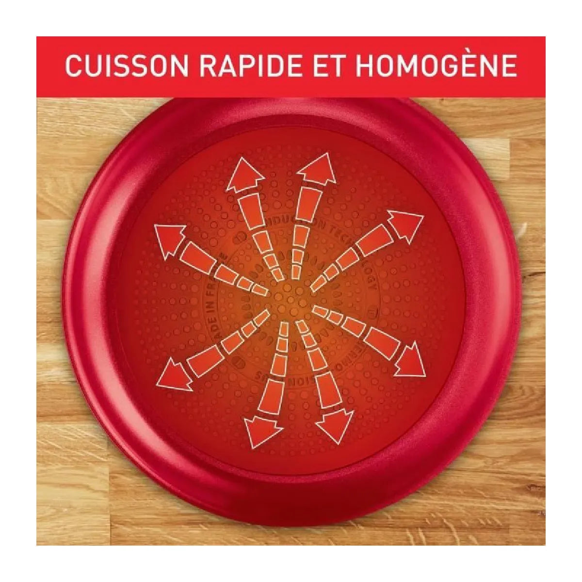 Poêle Aluminium 24cm Classique Tefal Rouge MKR00011807249