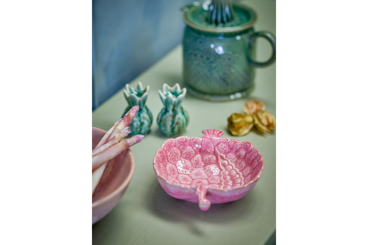 Luxusbetten24 Havrin Schale aus Steingut, Rose