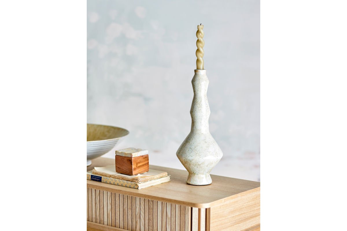 Bonka Kerzenhalter Weißes Terrakotta Elegant Wohnaccessoire