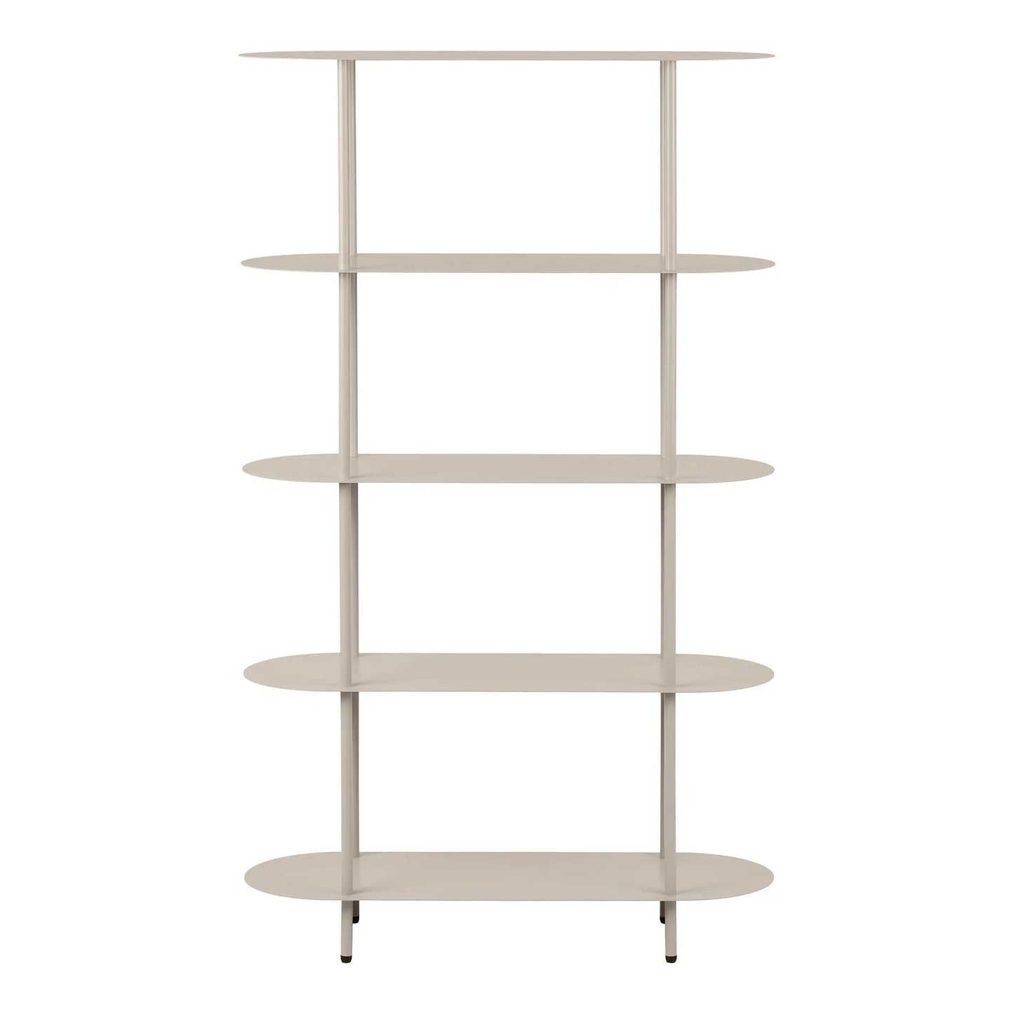 Standregal Elnora – aus Metall in Sandfarbe