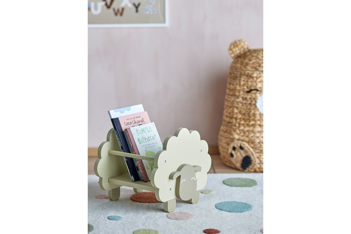 Luxusbetten24 Polly Schaf Bücherregal aus FSC‑zertifiziertem Holz Grün