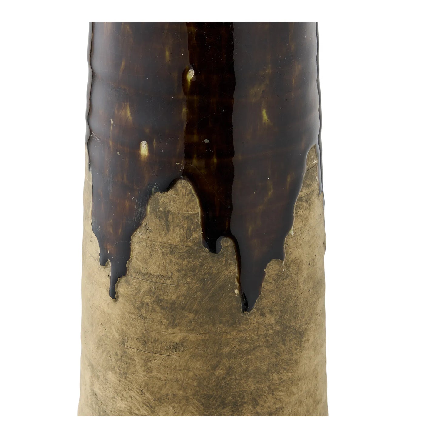 Luxusbetten24 Jorvane Keramikvase, edel, braun, klein, dekorativ, Wohnzimmer