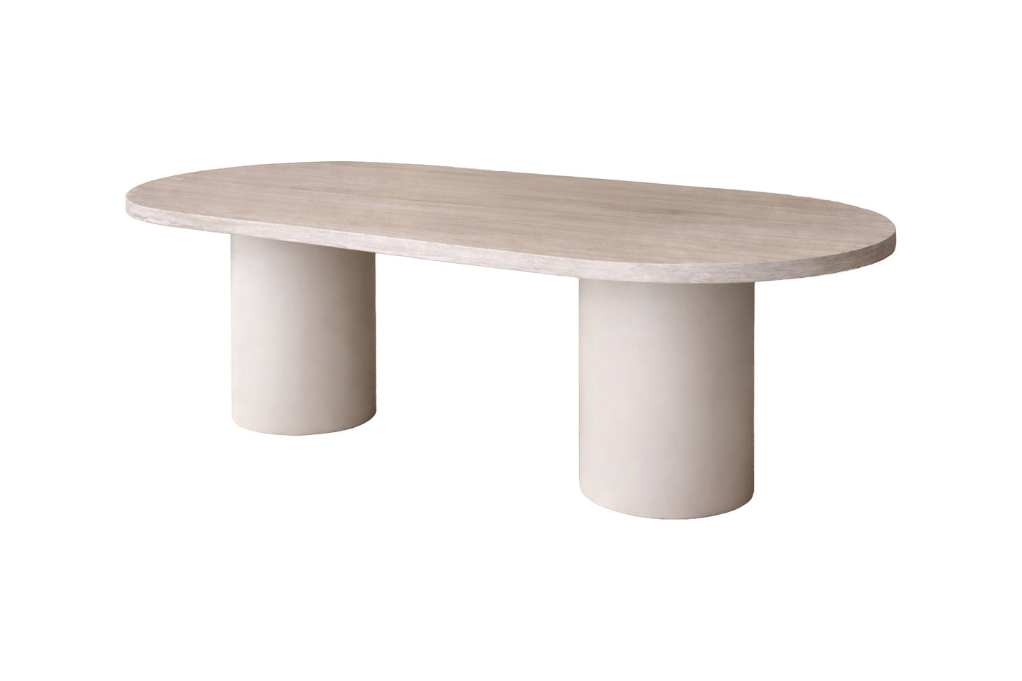Luxusbetten24 Galino Esstisch mit Abgerundeten Kanten, Beige Design