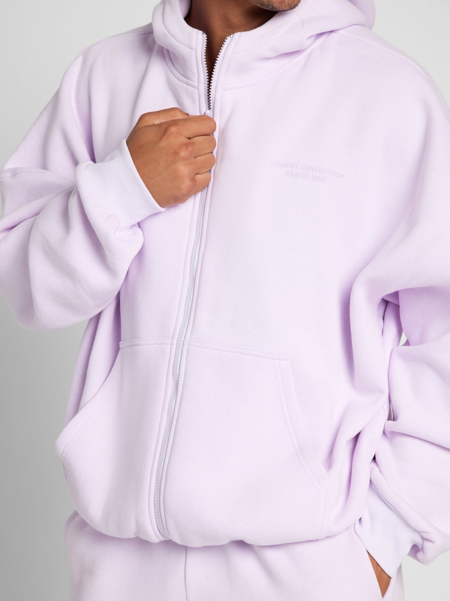 Comfrt Pastel Zip Hoodie CloudTouch Fleece
