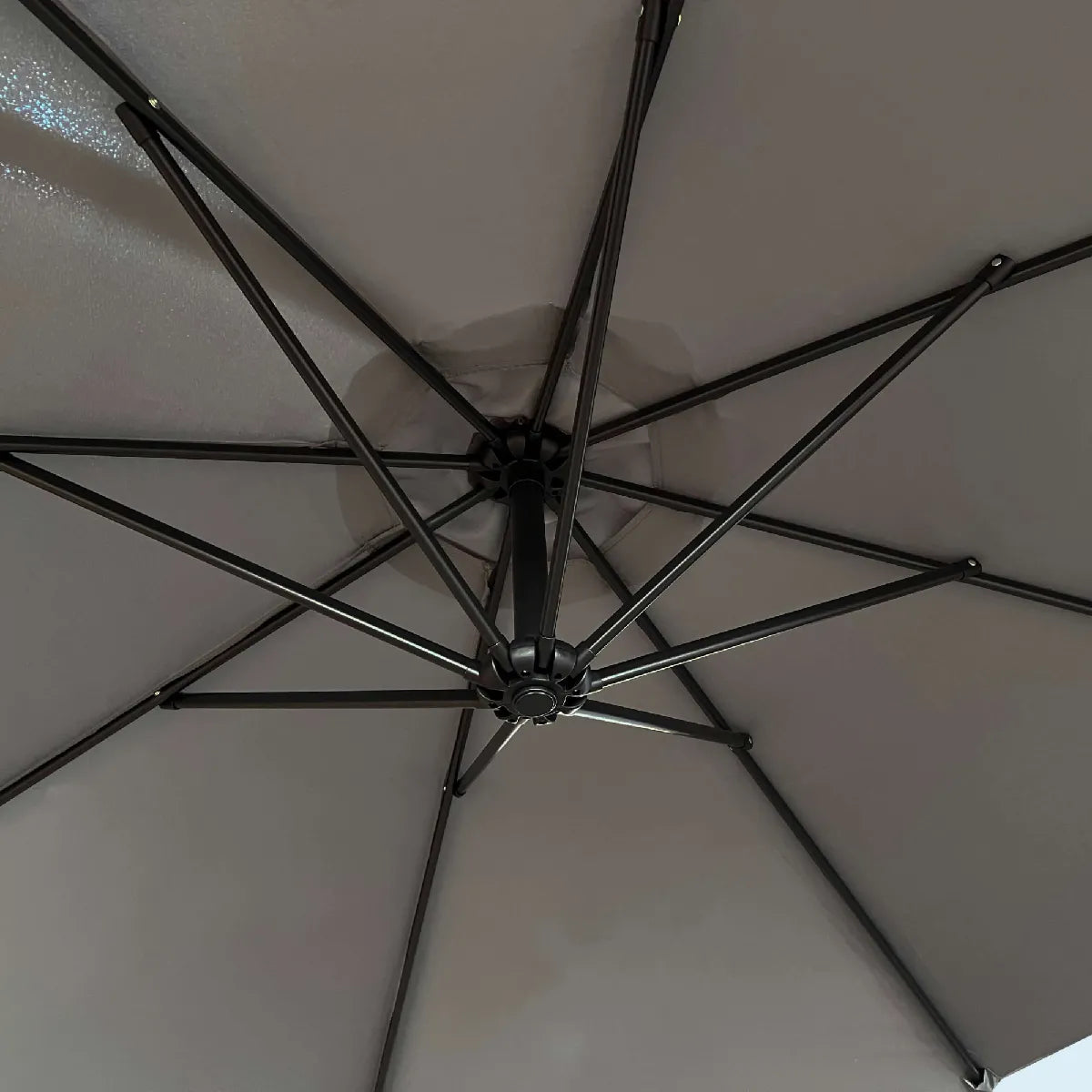 Akord Parasol de Jardín Octogonal Gris