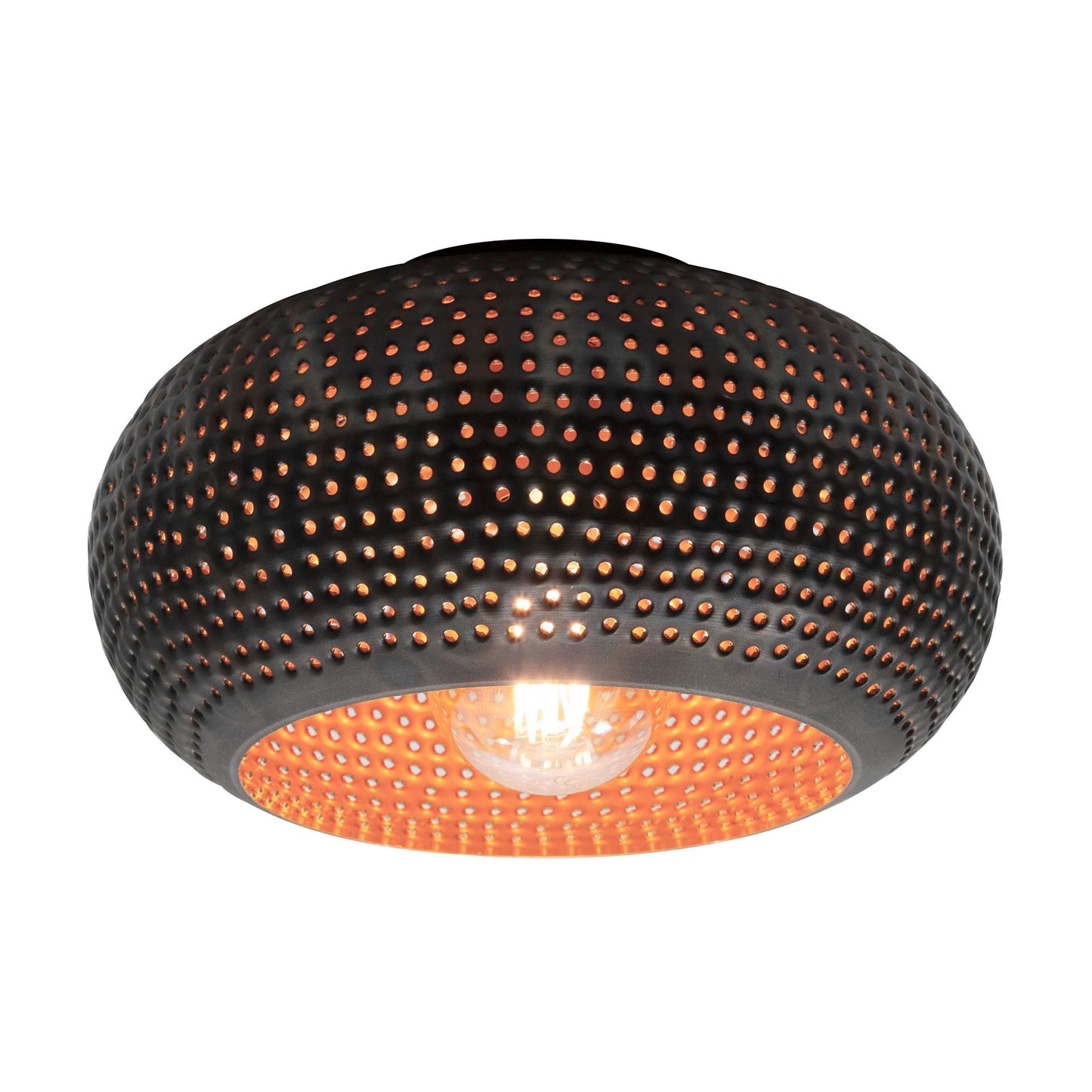Luxusbetten24 Bravio Deckenleuchte Metall Modernes Design in Schwarzbraun