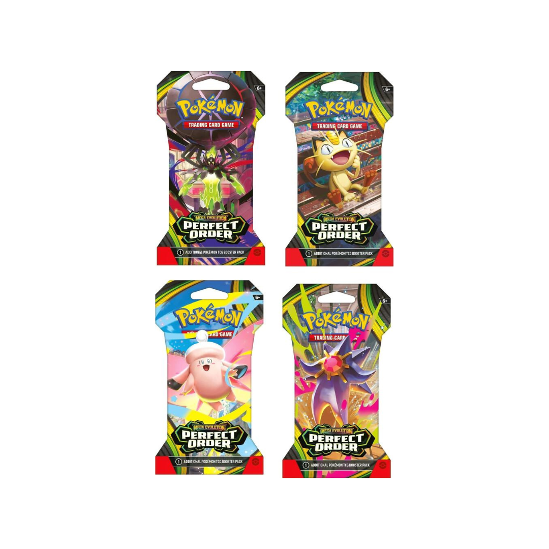 pokemon cards aldi Perfect Order Sleeved Booster Pack Art Bundle [Set of 4]