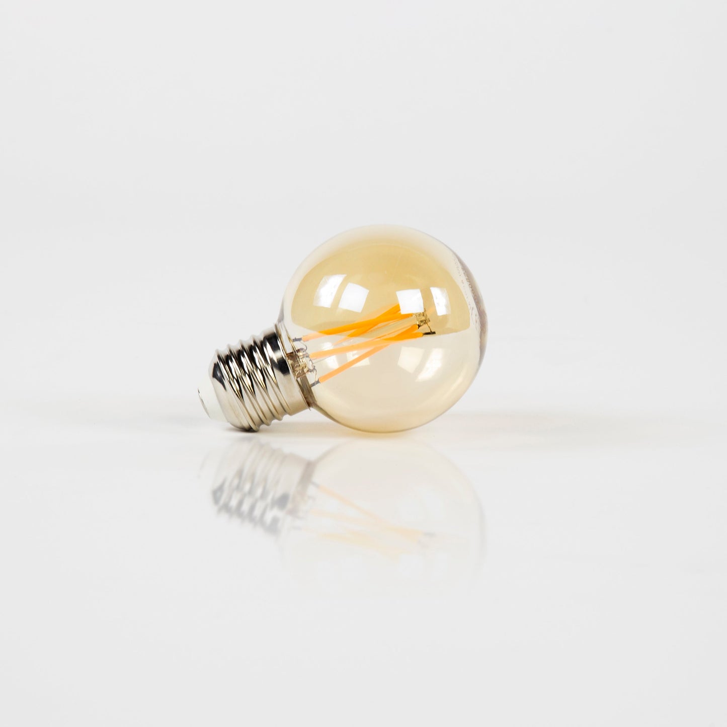 LED-Glühlampe Solva – G60-E27 mit amberfarbenem Glas