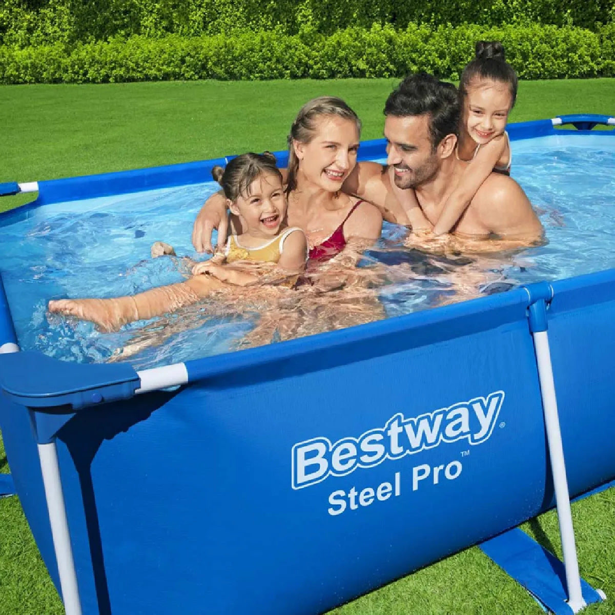 Bestway Steel Pro Piscina Tubular PVC Duraplus 259x170x61 cm