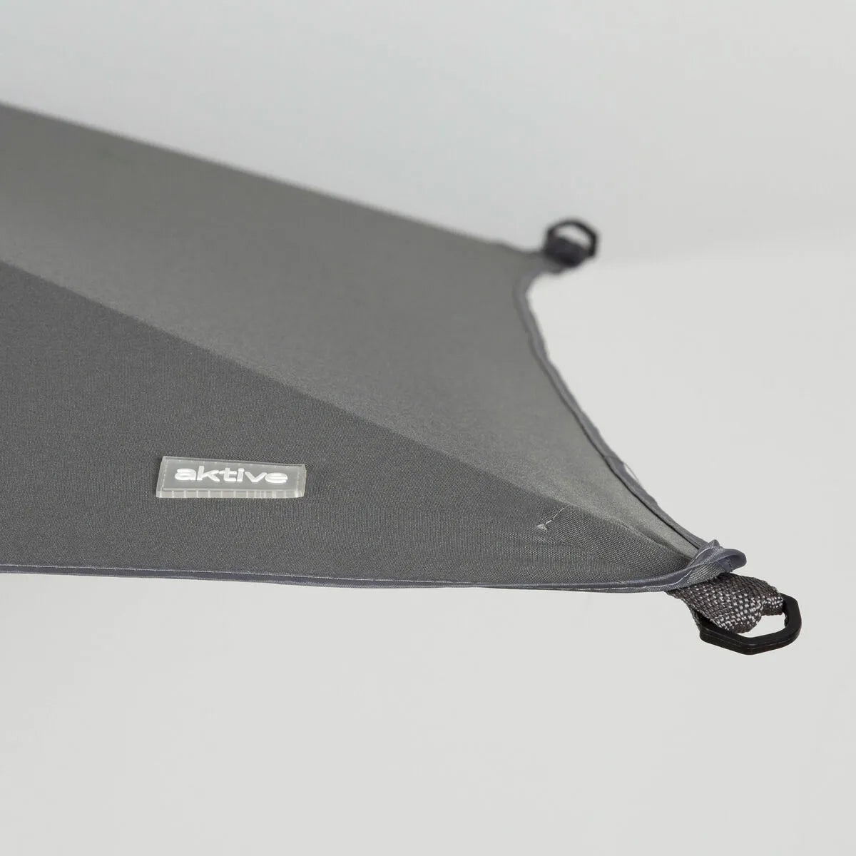 Aktive Parasol Cuadrado de Jardín Gris Con Mástil Centrado