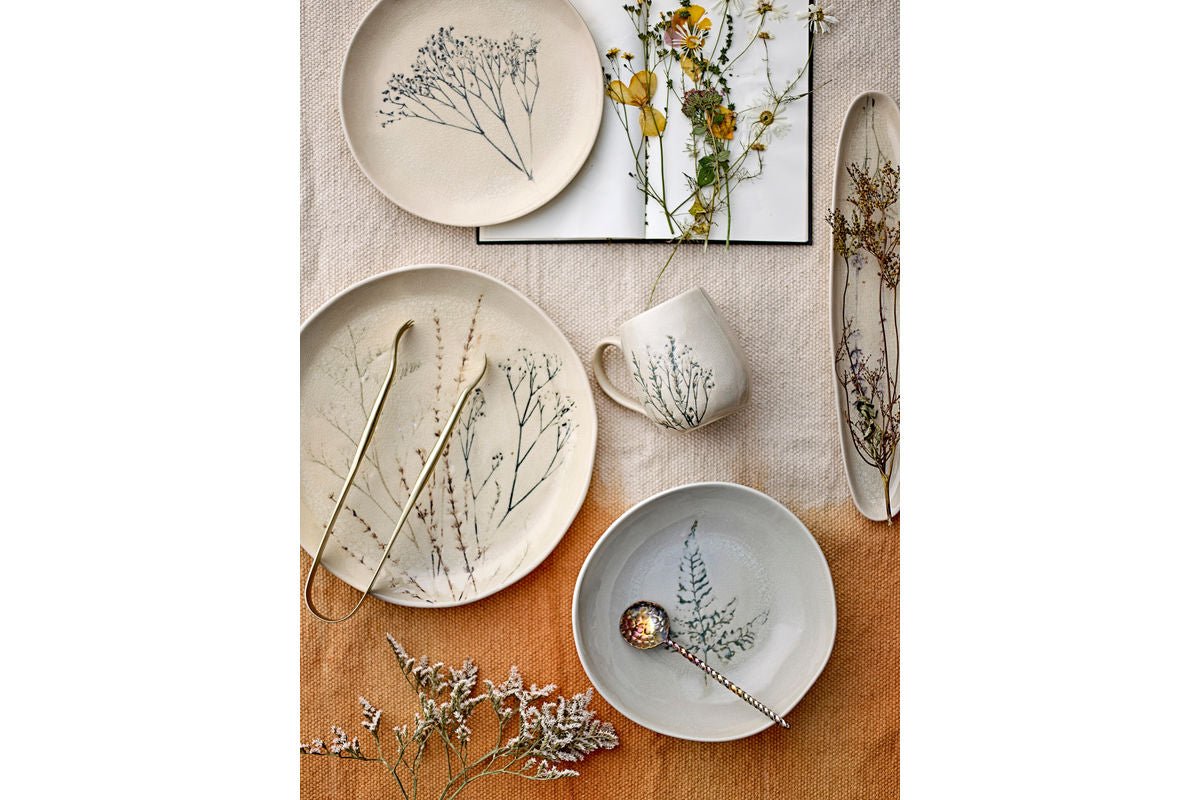 Solis Becher Set, 6er Stück, Natur, aus Steingut