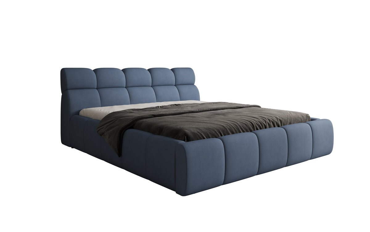 Luxusbetten24 Designer Polsterbett Dallas Samt mit Stauraum Schlafzimmer