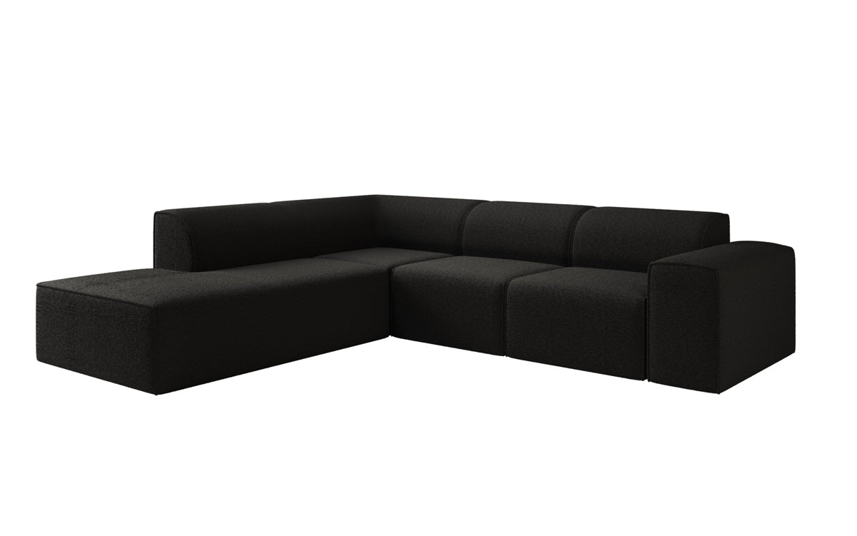 Luxusbetten24 Designer Idiola L Sofa aus Teddy Bouclé