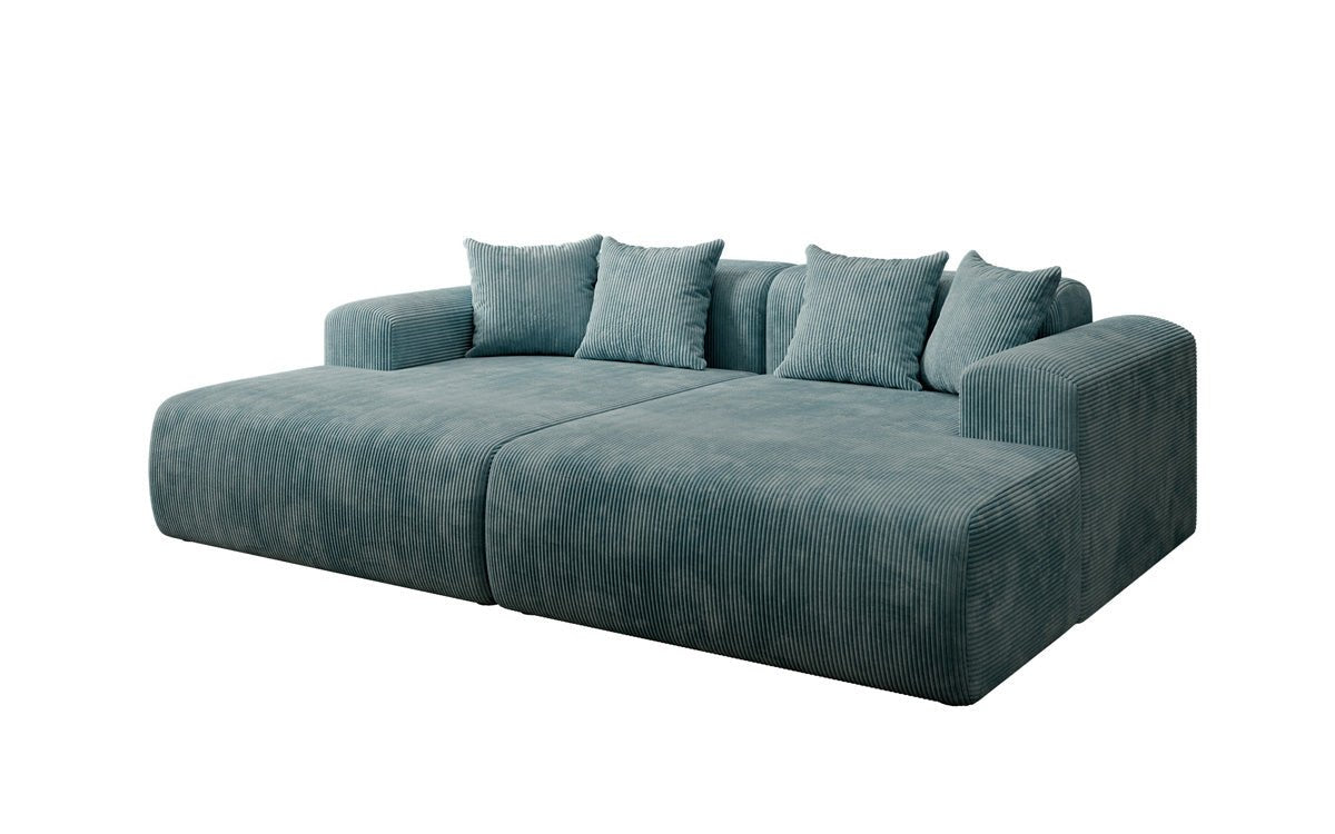 Luxusbetten24 Designer Shelly Lounge‑Sofa Cord Modernes Wohnzimmer Design