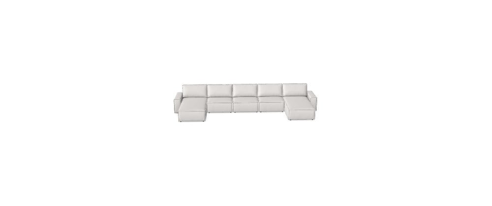 Luxusbetten24 Domo Modular Modulares Sofa mit Bezug Neve 02