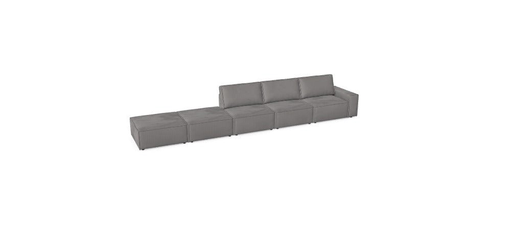 Luxusbetten24 Domo Modular Konfigurationsset M_S36KWZ7 für Schlafzimmer mit Anafi 7