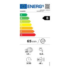 VALBERG 14S40 B XAD929C V3 Lavavajillas 60 cm Acero Inoxidable