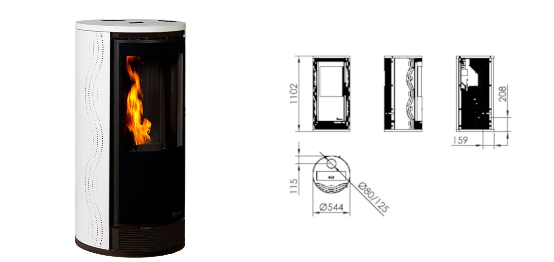 Ecoforest Estufa de Pellets con WiFi