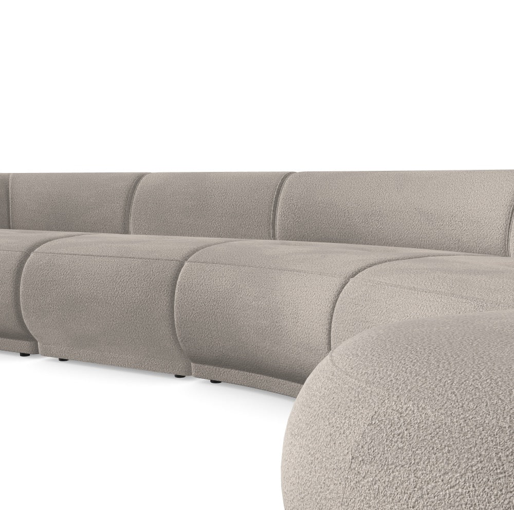 Luxusbetten24 Gio Modulares Sofa – Abriamo 3 Bezug, 5‑teilige Konfiguration