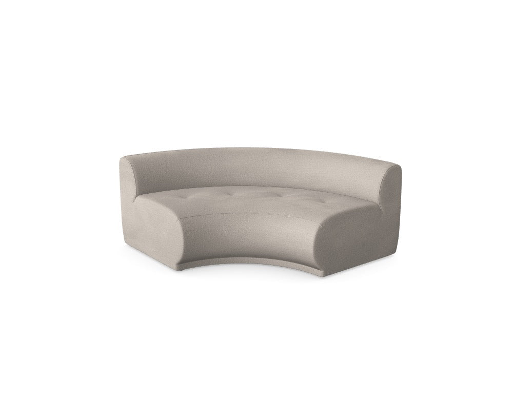 Luxusbetten24 Modulares Sofa Gio – Großes Mittelmodul Rund, Abriamo 3