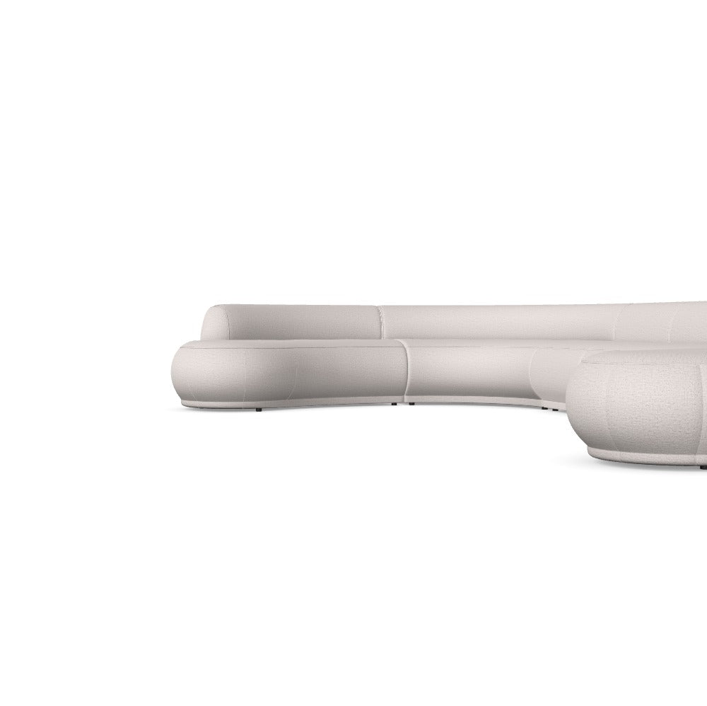 Luxusbetten24 Gio Modulares Sofa Neve 03 6‑teilige Konfiguration