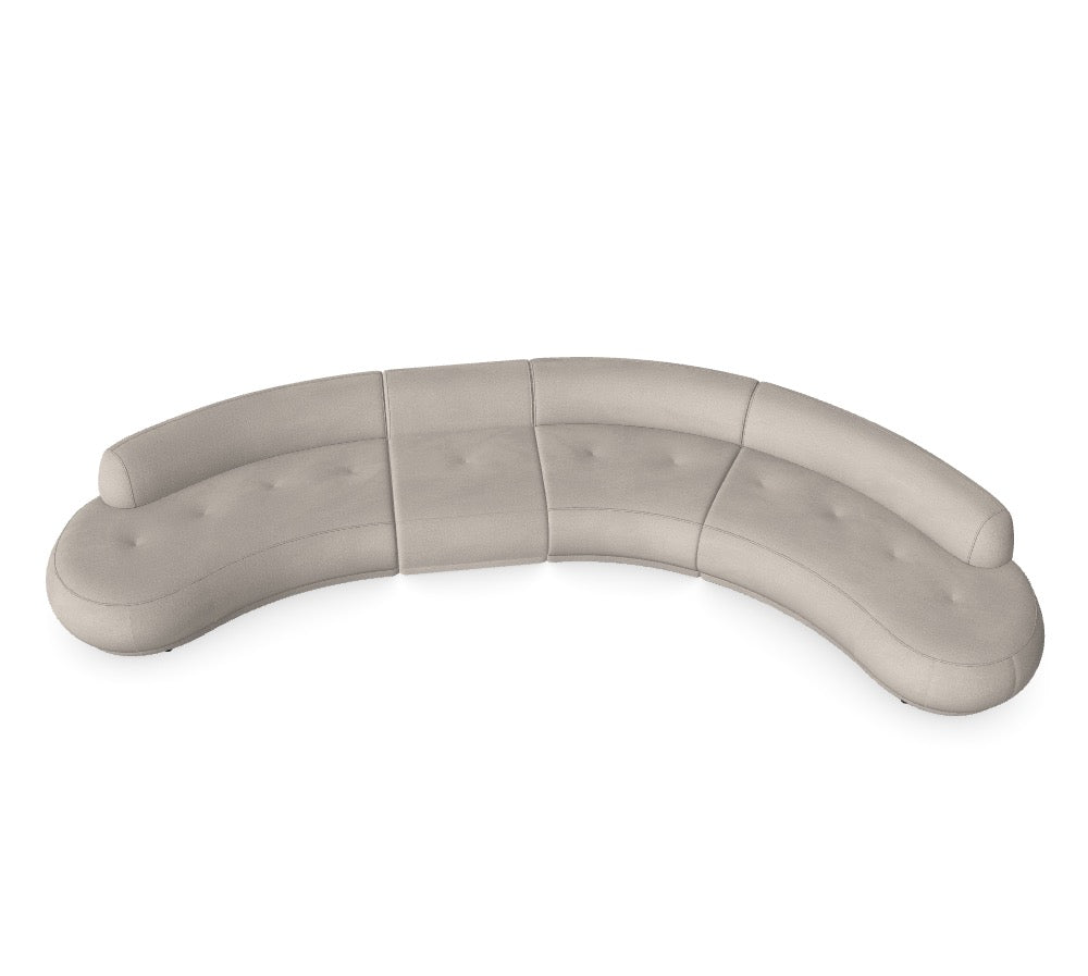 Luxusbetten24 Gio Modulares Sofa mit Abriamo 3 Bezug