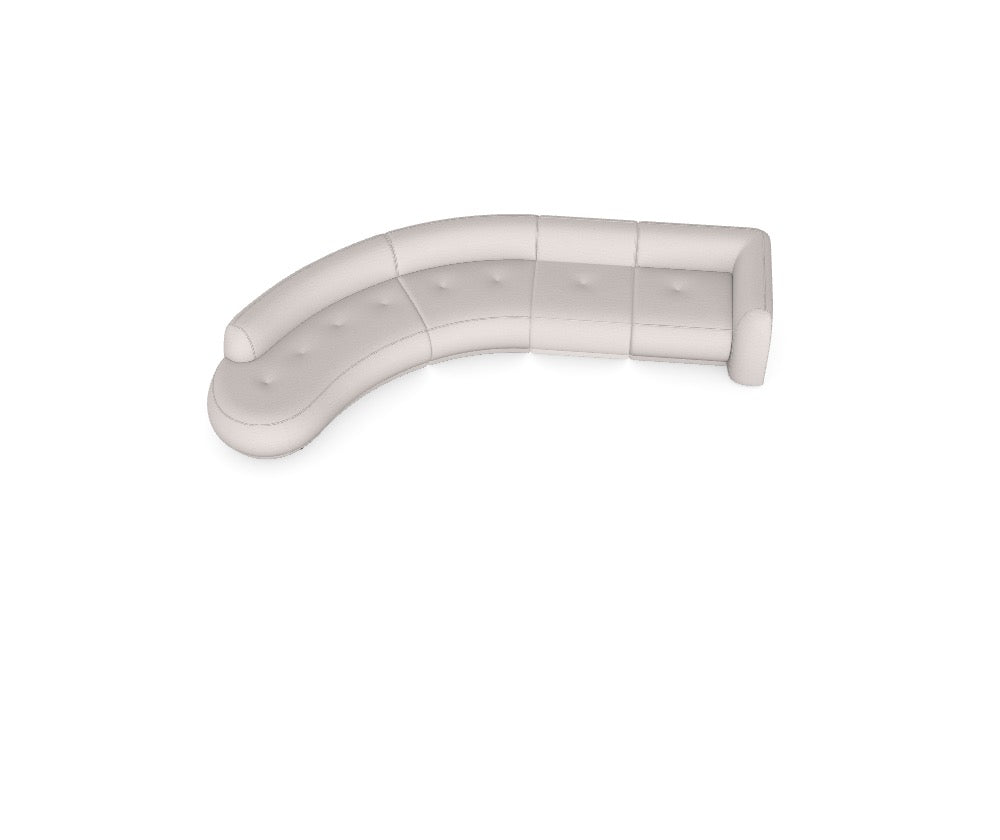 Luxusbetten24 Gio Modulares Sofa mit Neve 03 Bezug