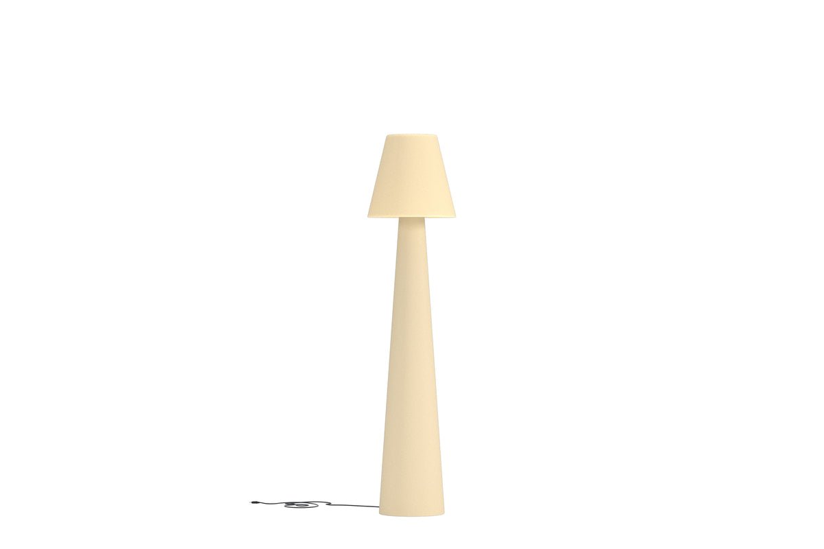 Garten Stehlampe Kavira – Hohes Konisches Design in Beige