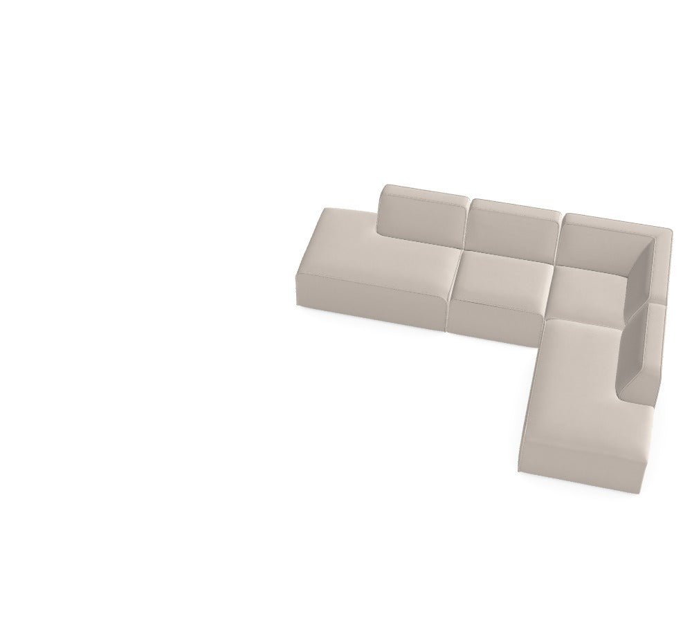 Luxusbetten24 Hugg Modulares Sofa – Magic Velvet 2274, Konfigurierbar