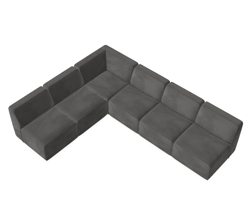 Luxusbetten24 Modulares Sofa Hugg 5‑teiliger Deine Wunschkonfiguration M_RR7RD42