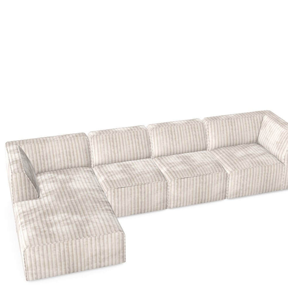 Luxusbetten24 Modulares Sofa Hugg Tilia 1 für Dein Wohnzimmer