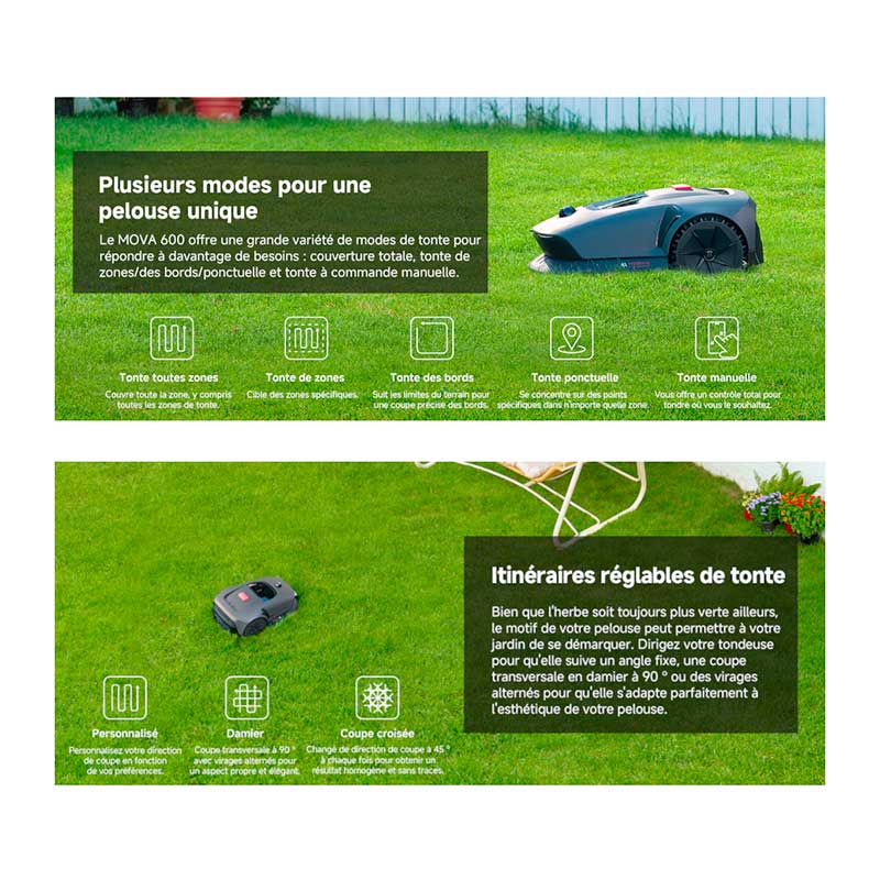 DREAME MOVA 1000 Robot Cortacésped con Lidar y Bluetooth