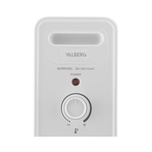 VALBERG Radiador de Aceite 2900W con Ventilador Blanco