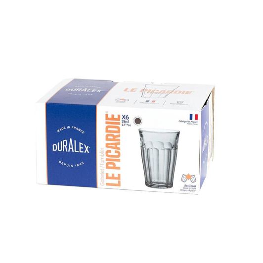 DURALEX Vaso Picardie 36cl Pack 6 Gris