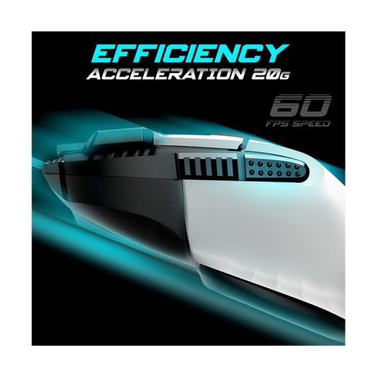 Spirit Of Gamer PRO M5 Ratón Gaming 12800 DPI Blanco