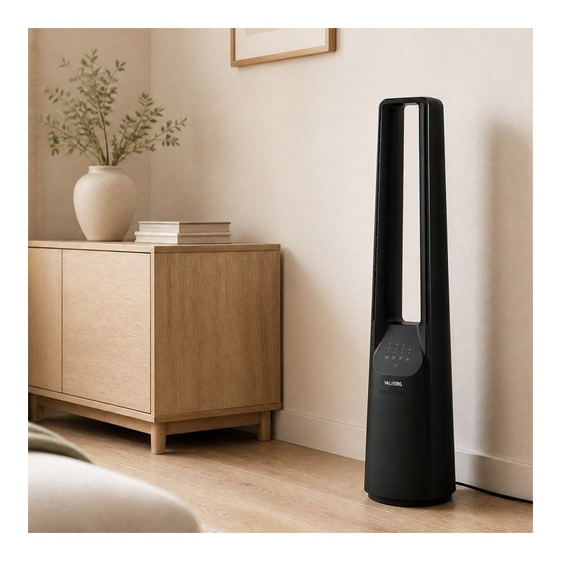 VALBERG FLOW T9 Ventilador de Torre Bladeless 6 Velocidades Negro