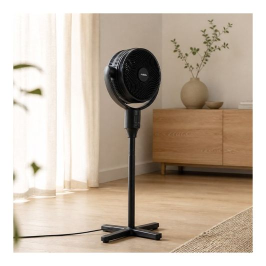 VALBERG Wind S12 Ventilador de Pie Oscilación 360° Negro