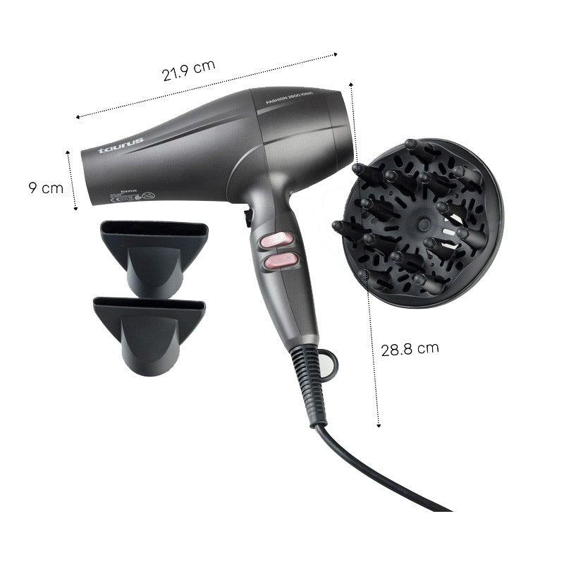 TAURUS Fashion 2600 IONIC Secador de Pelo Iónico 2600W