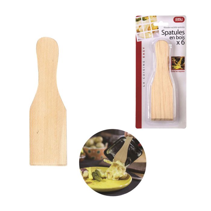 GROUPE CMP Holz Raclette Spatel 6er Pack