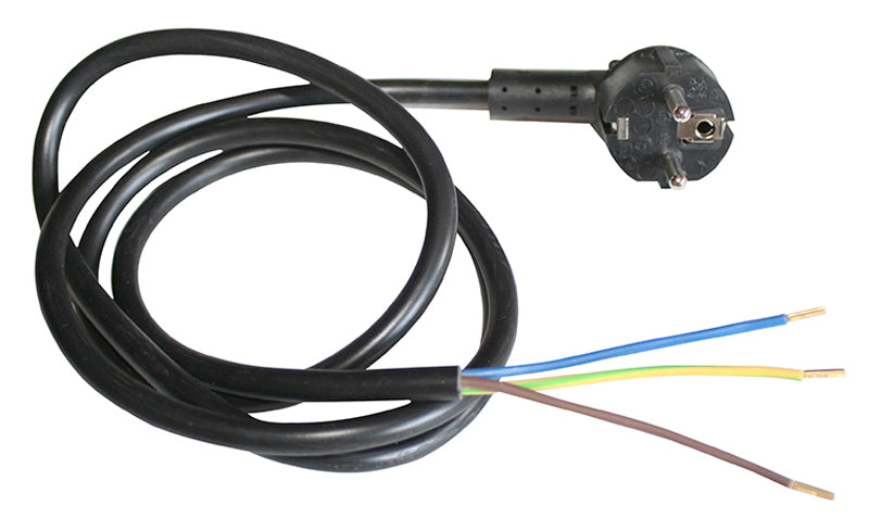 Elektro‑Depot Kabel mit Stecker für Herdplatten Schwarz – 25 cm