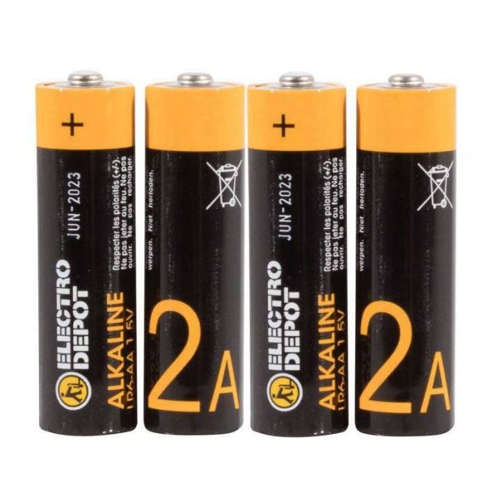 ELECTRO DEPOT Alkaline LR06 AA-Batterien 4 Stück