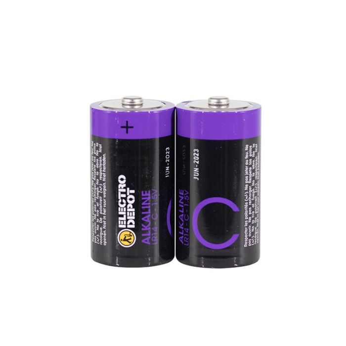 Electro Depot Pilas Alcalinas LR14 C Pack 2 Uds
