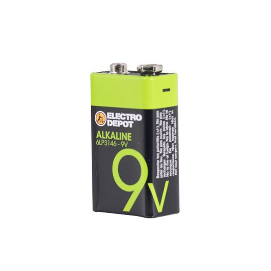 ELECTRO DEPOT Batería Alkaline 9V 6LR21 1 Unidad