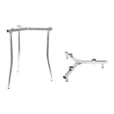 ALGON Verstellbares Edelstahl-Stativ für Paellero, 10 cm × 34 cm × 72 cm, 2,14 kg, Einfach