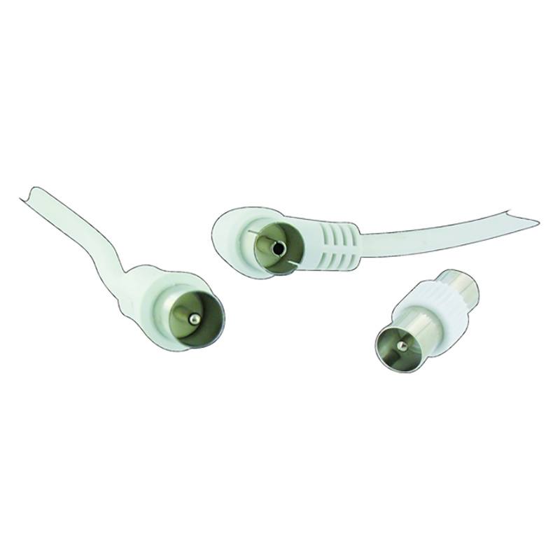 EDENWOOD Antenna Cable Coaxial 2 M Male‑Female White Connector