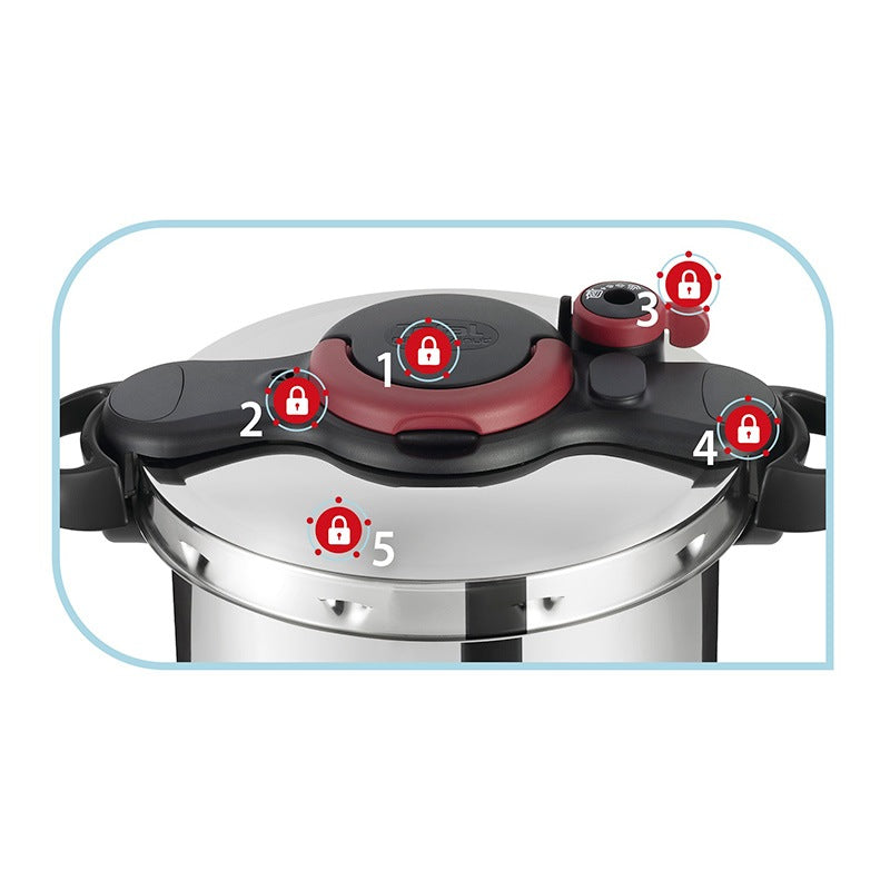 TEFAL Clipso Minut Easy Olla a Presión 6L Inox