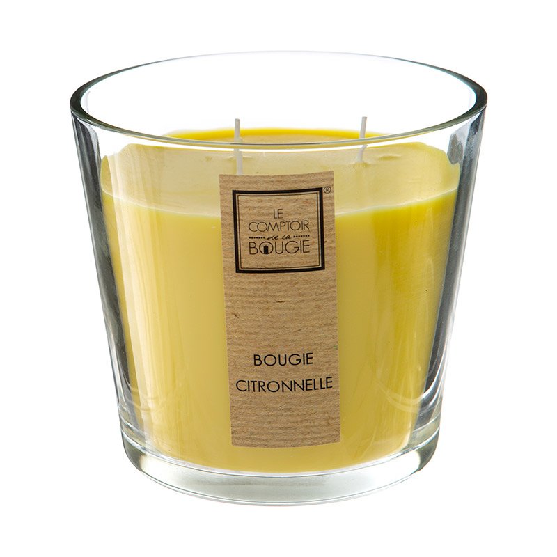 Vela de Citronela Vaso Vidrio 500gr
