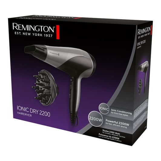 Remington D3190S Haartrockner 2200W Schwarz Ionen Keramik 3‑Temperaturen